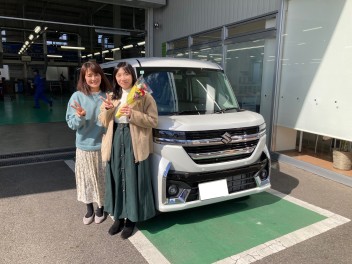 N様スペーシアカスタムのご納車ありがとうございます(^^♪